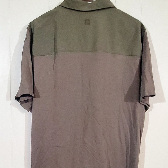 511 TACTICAL POLO SHIRT. MENS Sz:L LIKE NEW! TWO TONE. POCKET. SAMPLE STITCH. - Picture 4 of 11